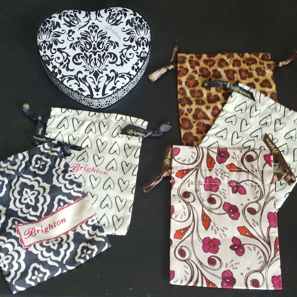 Brighton cloth bags and tin heart